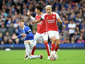 Everton V Arsenal 2023-24 Prints: Arsenal's Trossard Reacts During Everton vs Arsenal Premier League Clash (2023-24)