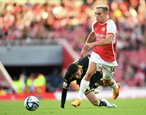 Arsenal V AS Monaco 2023-24 Prints: Arsenal's Trossard Scores in Pre-Season Clash Against AS Monaco at Emirates Stadium (2023-24)