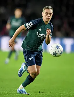 PSV Eindoven V Arsenal 2023-24 Prints: Arsenal's Trossard Shines in UEFA Champions League Clash against PSV Eindhoven (PSV v Arsenal 2023-24)