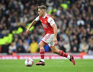 Arsenal V Leeds United 2022-23 Prints: Arsenal's Trossard Stars: Arsenal vs Leeds United, Premier League 2022-23