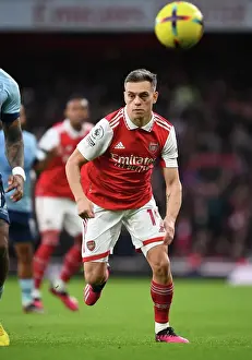 Arsenal V Brentford 2022-23 Prints: Arsenal's Trossard Stars: Premier League Victory Over Brentford