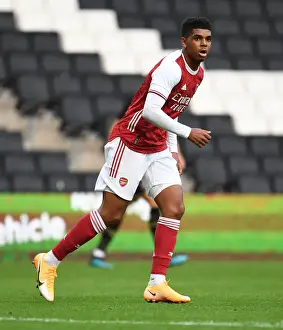 Arsenal's Tyreece John-Jules in Action during MK Dons Pre-Season Friendly