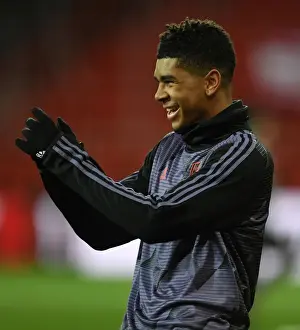 Standard Liege V Arsenal 2019-20 Prints: Arsenal's Tyreece John-Jules: Focused Before Standard Liege Clash (December 2019)