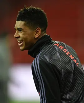 Standard Liege V Arsenal 2019-20 Prints: Arsenal's Tyreece John-Jules: Pre-Match Focus before Standard Liege Clash (December 2019)