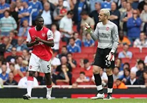 Images Dated 3rd September 2007: Arsenal's Unbeatable Duo: Almunia and Toure Shine in 3:1 Victory over Portsmouth