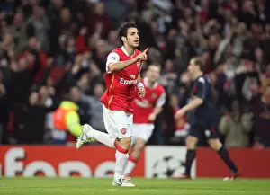 Arsenal V Slavia Prague 2007-08 Prints: Arsenal's Unforgettable 7-0 Victory: Cesc Fabregas's Thrilling Goal vs