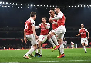 Arsenal V Chelsea 2018-19 Prints: Arsenal's Unforgettable Comeback: Koscielny's Goal Against Chelsea (2018-19)