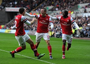 Swansea Prints: Arsenal's Unforgettable First Goal: Monreal