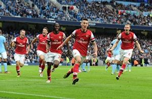 Manchester City V Arsenal 2012:13 Prints: Arsenal's Unforgettable Goal: Koscielny