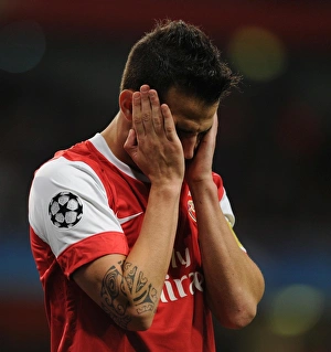 Arsenal V SC Braga 2010-11 Prints: Arsenal's Unforgettable Night: Cesc Fabregas Leads the Gunners to a Historic 6-0 UEFA Champions League Victory