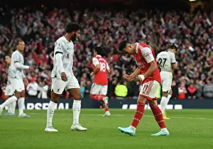 Arsenal's Unforgettable Triumph: Martinelli and Saka's Epic Goal Celebration vs. Liverpool (2022-23)
