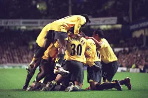 Arsenal's Unforgettable Victory: Adebayor's Goal Celebration vs. Everton in the Carling Cup
