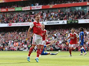 Arsenal V Everton 2021-22 Prints: Arsenal's Unforgettable Victory: Cedric Soares Game-Winning Goal vs