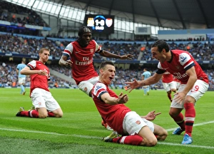 Manchester City V Arsenal 2012:13 Prints: Arsenal's Unforgettable Victory: Koscielny