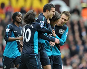 Stoke City V Arsenal 2011-12 Prints: Arsenal's Unforgettable Victory: Van Persie