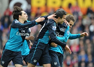 Stoke City V Arsenal 2011-12 Prints: Arsenal's Unforgettable Victory: Van Persie