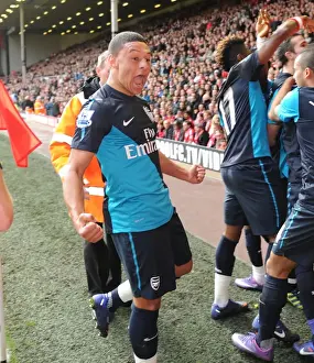 Liverpool V Arsenal 2011-12 Prints: Arsenal's Unforgettable Victory: Van Persie's Double Strike vs