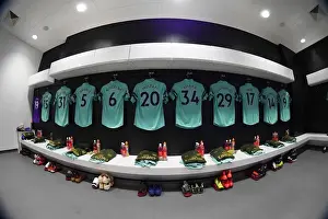 West Ham United V Arsenal 2018-19 Prints: Arsenal's Unified Focus: The Pre-Match Huddle before West Ham Clash
