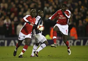 West Bromwich Albion V Arsenal 2008-9 Prints: Arsenal's Unstoppable Duo: Kolo Toure and Bacary Sagna Lead 3-1 Victory over West Brom