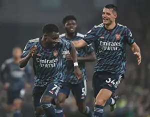Arsenal's Unstoppable Duo: Saka and Xhaka's Thrilling Goal Celebration vs Norwich City