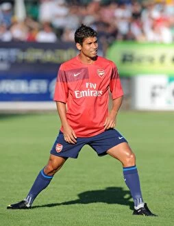 Images Dated 27th July 2009: Arsenal's Unstoppable Eduardo: 5-0 Pre-Season Thrashing of Szombathelyi (2009)