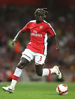 Arsenal's Unstoppable Force: Bacary Sagna Shines in 4-0 UEFA Champions League Victory over FC Twente, Emirates Stadium, 2008