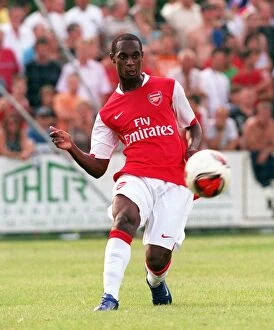 Schwadorf v Arsenal 2006-07 Collection: Arsenal's Unstoppable Pre-Season Performance: Justin Hoyte Shines in 8-1 Victory over Schwadorf