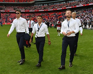 Arsenal V Chelsea - FA Community Shield 2017-18 Prints: Arsenal's Unstoppable Trio: Gabriel