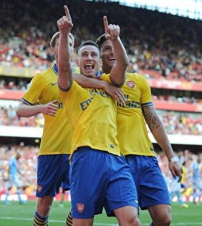Arsenal's Unstoppable Trio: Koscielny, Mertesacker, and Giroud's Goals in Emirates Cup Victory (2013-14) - The Unbeatable Partnership of Laurent Koscielny, Per Mertesacker, and Olivier Giroud