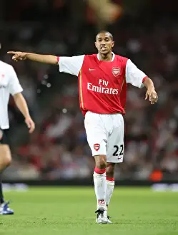 Arsenal V Sparta Prague 2007-08 Prints: Arsenal's Unstoppable Triumph: Gael Clichy Shines in 3:0 UEFA Champions League Victory over Sparta Prague