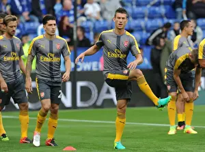 Leicester City V Arsenal 2016-17 Prints: Arsenal's Unyielding Defender: Koscielny at Leicester City (2016-17)