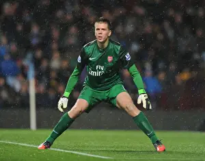 Aston Villa V Arsenal 2012-13 Prints: Arsenal's Unyielding Guardian: Wojciech Szczesny at Aston Villa (2012-13)