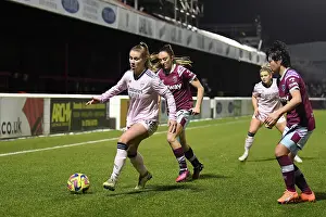 West Ham United Women V Arsenal Women 2022-23 Prints: Arsenal's Victoria Pelova Faces Off Against West Ham United in Barclays Women's Super League