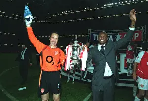 Arsenal V Southampton FA Cup Final Prints: Arsenal's Victorious Captains: Lifting the FA Cup after a 1-0 Win over Southampton (The Millennium Stadium)