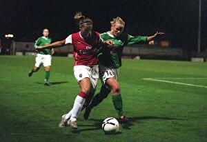 Images Dated 7th November 2006: Arsenal's Victory Over Breidablik: Julie Fleeting and Elin Steinarsdottir in Action during