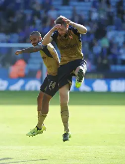 Leicester City V Arsenal 2015/16 Prints: Arsenal's Victory Celebration: Leicester City 2015/16 Premier League