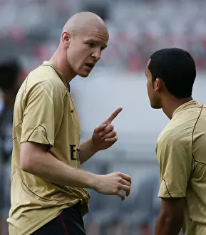 Arsenal V Lazio 2007-8 Prints: Arsenal's Victory over Lazio: Philippe Senderos's Standout Performance (2-1)