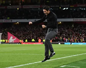 Arsenal's Victory: Mikel Arteta Celebrates as Arsenal Defeat Liverpool in the Premier League