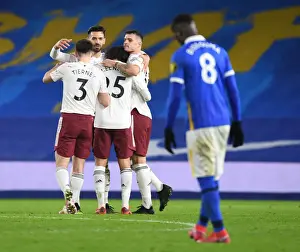 Arsenal's Empty Victory: Players Celebrate Hard-Fought Triumph Over Brighton & Hove Albion
