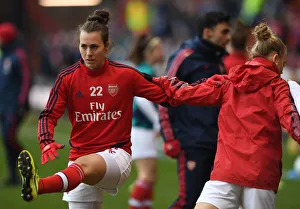 Arsenal Women V Chelsea Women - Continental Cup Final 2020 Prints: Arsenal's Viki Schnaderbeck Gears Up for FA Womens Continental League Cup Final Against Chelsea