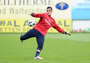 Pre Season 2010-11 Prints: Arsenal's Vito Mannone at 2010 Pre-Season Training Camp, Austria