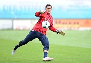 Images Dated 26th July 2010: Arsenal's Vito Mannone at 2010 Training Camp, Austria