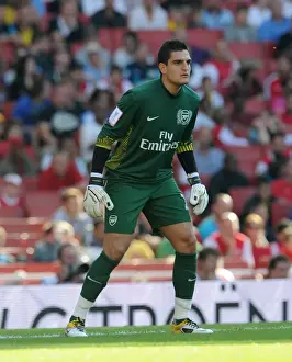Arsenal V Boca Juniors 2011-12 Prints: Arsenal's Vito Mannone in Action Against Boca Juniors at the Emirates Cup, 2011