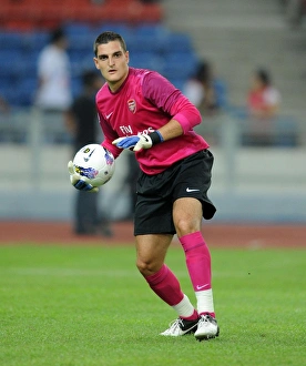 Malaysia XI V Arsenal 2012-13 Prints: Arsenal's Vito Mannone in Action against Malaysia XI (2012)