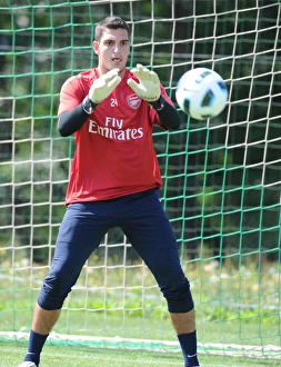 Arsenal's Vito Mannone at Training Camp, Austria, 2010