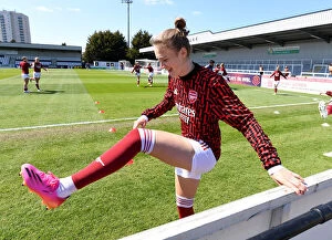 Images Dated 25th April 2021: Arsenal's Viviane Miedema: Pre-Match Focus at Empty Meadow Park (FA WSL 2021)