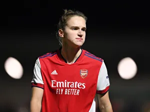 Arsenal's Vivianne Miedema in Action against Brighton in FA WSL Match