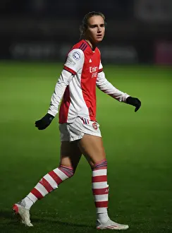 Arsenal Women V HB Koge 2021-22 Prints: Arsenal's Vivianne Miedema in Action against HB Koge in UEFA Women's Champions League
