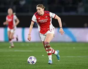 VfL Wolfsburg V Arsenal Women 2021-22 Prints: Arsenal's Vivianne Miedema in Action against VfL Wolfsburg in UEFA Women's Champions League Quarterfinals