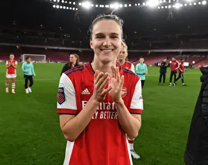 Arsenal Women V Tottenham Hotspur 2021-22 Prints: Arsenal's Vivianne Miedema Celebrates after Arsenal Women's Victory over Tottenham Hotspur in FA WSL